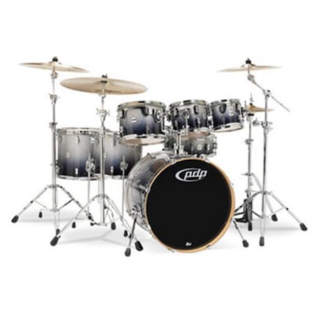 Pdp Silver To Black Fade - Chrome Hardware Kit Drums, 7 Piece PDCM2217SB